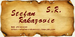 Stefan Rakazović vizit kartica